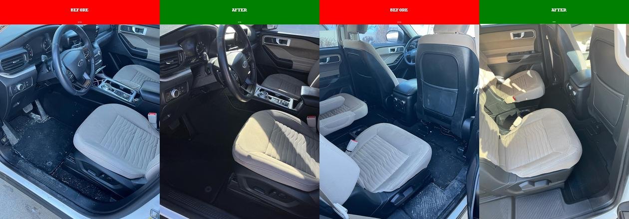 Before and After auto detailing utah images